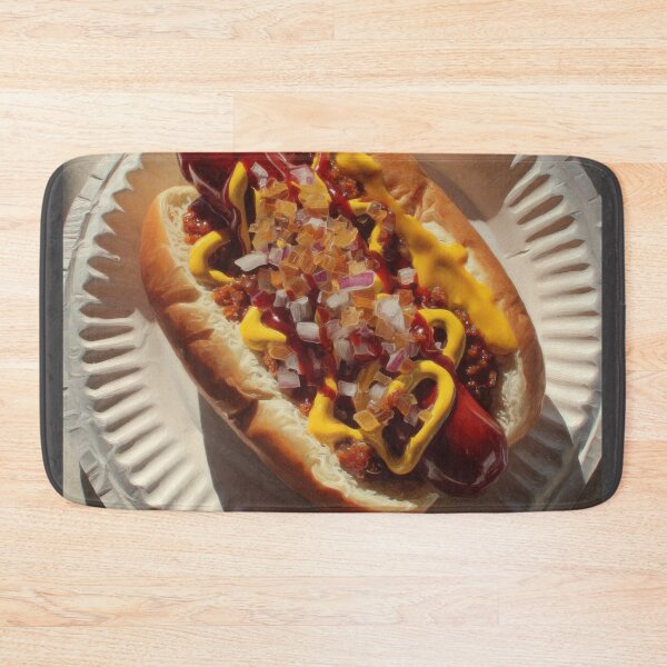 Item preview, Loaded Chili Cheese Dog with Mustard and Onions designed and sold by Shannon Hilson.