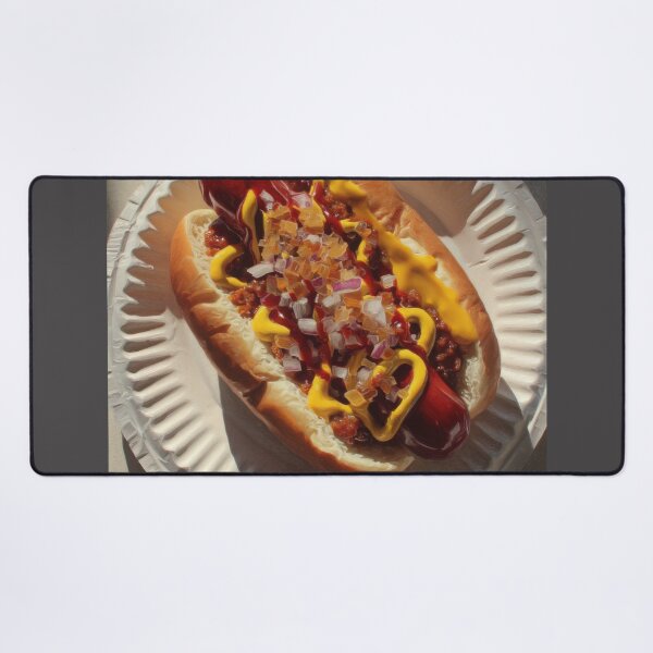 Item preview, Loaded Chili Cheese Dog with Mustard and Onions designed and sold by Shannon Hilson.