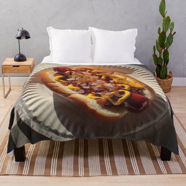 Item preview, Loaded Chili Cheese Dog with Mustard and Onions designed and sold by Shannon Hilson.