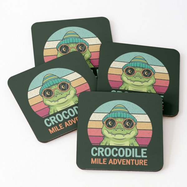 Item preview, Crocodile Mile Adventure – Retro Animal Design  designed and sold by Dogandesighn.
