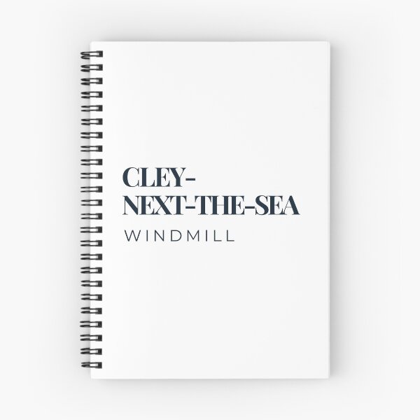 Item preview, Cley-next-the-Sea Windmill Norfolk Minimalist Navy Typography Poster designed and sold by MyriadNorfolk.
