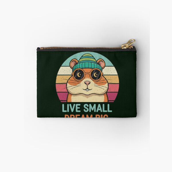Item preview, Live Small Dream Big – Retro Hamster Inspiration designed and sold by Dogandesighn.