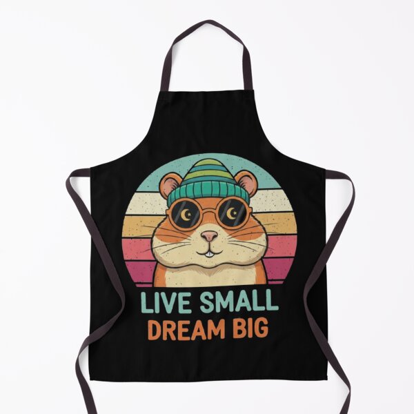 Item preview, Live Small Dream Big – Retro Hamster Inspiration designed and sold by Dogandesighn.