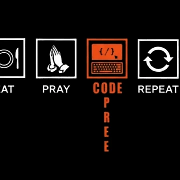 Artwork thumbnail, Eat Pray Code Repeat – Programmer Routine by Dogandesighn