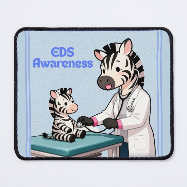 Item preview, EDS Awareness Zebra Doctor – Ehlers Danlos Syndrome Awareness designed and sold by ZebraDazzleDesigns.