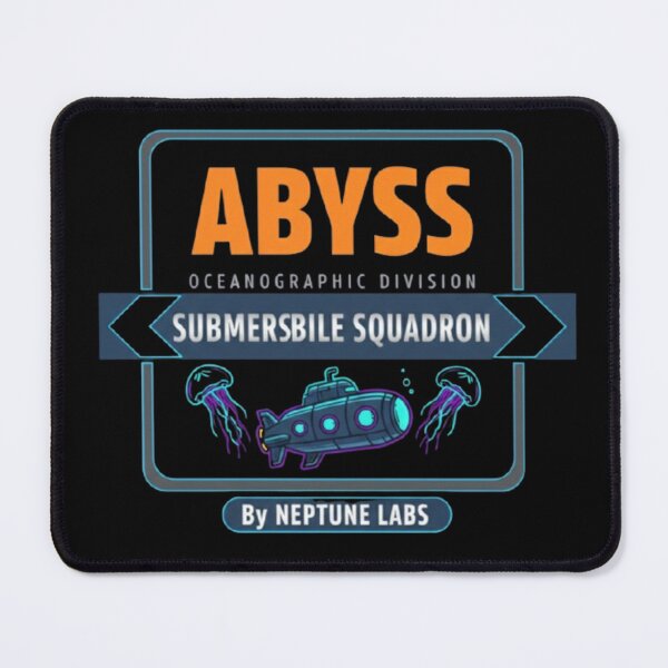 Item preview, ABYSS Oceanographic Division – Submarine & Jellyfish Badge designed and sold by Dogandesighn.
