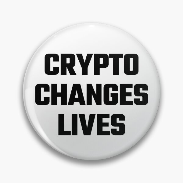 Item preview, Crypto Changes Lives  - Black Text designed and sold by Fight The Shirts.