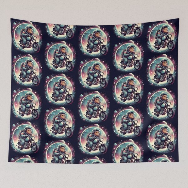 Item preview, Capybara Astronaut – Cosmic Motorcycle Adventure designed and sold by Dogandesighn.