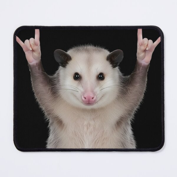 Item preview, Funny Possum Throwing Rock Hand Signs Punk Rock Trash Animal Gift designed and sold by Bobo Shirts .