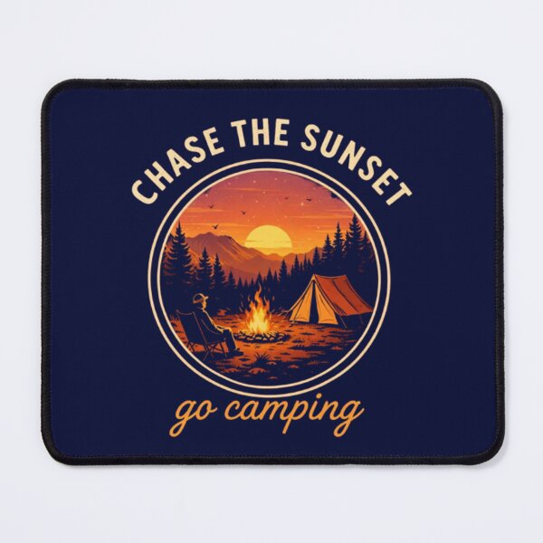 Item preview, Chase the Sunset – Go Camping Adventure Design designed and sold by Dogandesighn.