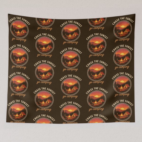 Item preview, Chase the Sunset – Go Camping Adventure Design designed and sold by Dogandesighn.