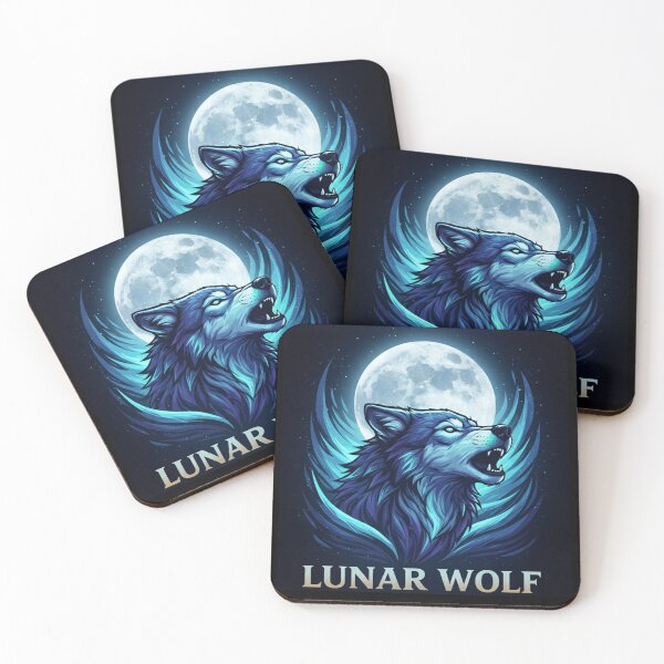 Item preview, Lunar Wolf – Mystical Moon Howl designed and sold by Dogandesighn.