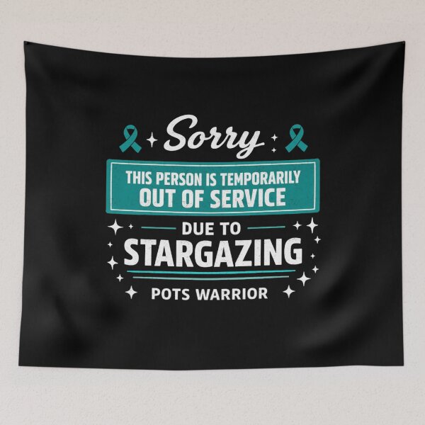 Item preview, Temporarily Out Of Service Stargazing POTS Warrior designed and sold by FreshVibe Prints.