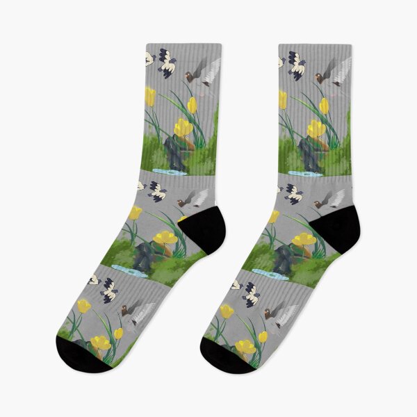 Item preview, TULIP AND FLYING BIRD GRAPHIC ART designed and sold by Ethanabban.