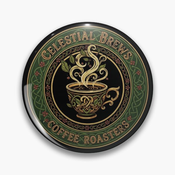 Item preview, Celestial Brews – Vintage Celtic Coffee Roasters Emblem designed and sold by Dogandesighn.