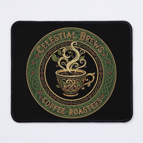 Item preview, Celestial Brews – Vintage Celtic Coffee Roasters Emblem designed and sold by Dogandesighn.