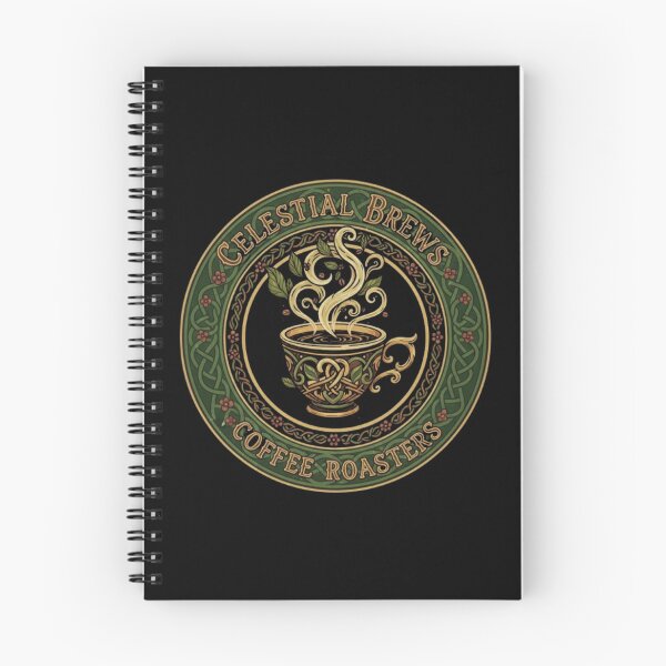 Item preview, Celestial Brews – Vintage Celtic Coffee Roasters Emblem designed and sold by Dogandesighn.