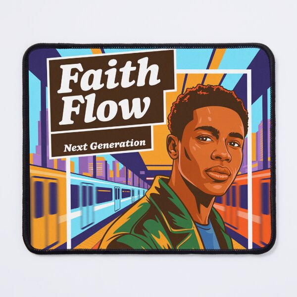 Item preview, Faith and Flow | Christian Streetwear | Peace and Purpose Crewneck | Spiritual Growth Apparel for Teens designed and sold by YoungWorldCo.