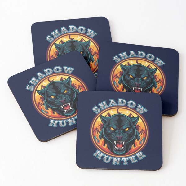 Item preview, Shadow Hunter – Fierce Black Panther Mountain Emblem Design designed and sold by Dogandesighn.