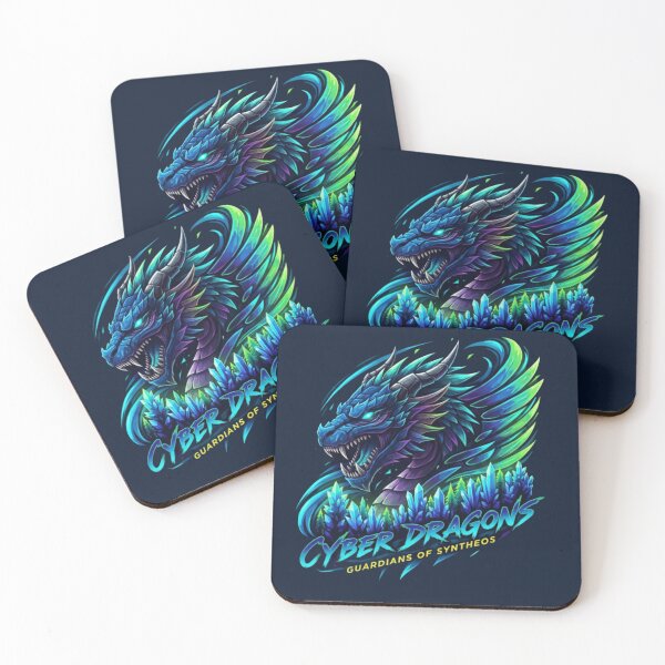 Item preview, Cyber Dragons – Futuristic Fantasy Guardians designed and sold by Dogandesighn.