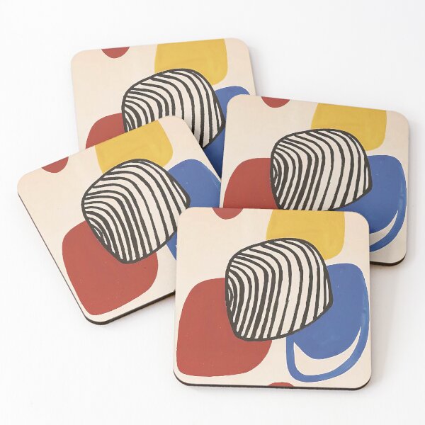 Item preview, Abstract Surreal Shapes Inspired by Joan Miró – Minimalist Colorful Modern Art designed and sold by Bondira-Spono.