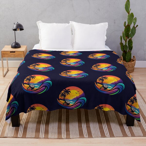 Item preview, Tropical Sunset Escape – Vibrant Beach Paradise Design designed and sold by Dogandesighn.