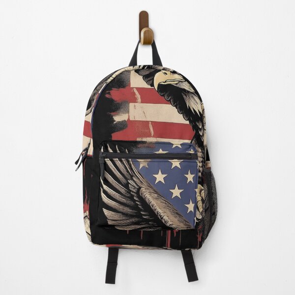Item preview, American Bald Eagle of Strength – Patriotic USA Flag Power Illustration designed and sold by SmackBurgers.