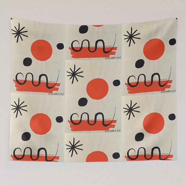 Item preview, Abstract Surreal Shapes Inspired by Joan Miró – Minimalist Colorful Modern Art designed and sold by Bondira-Spono.