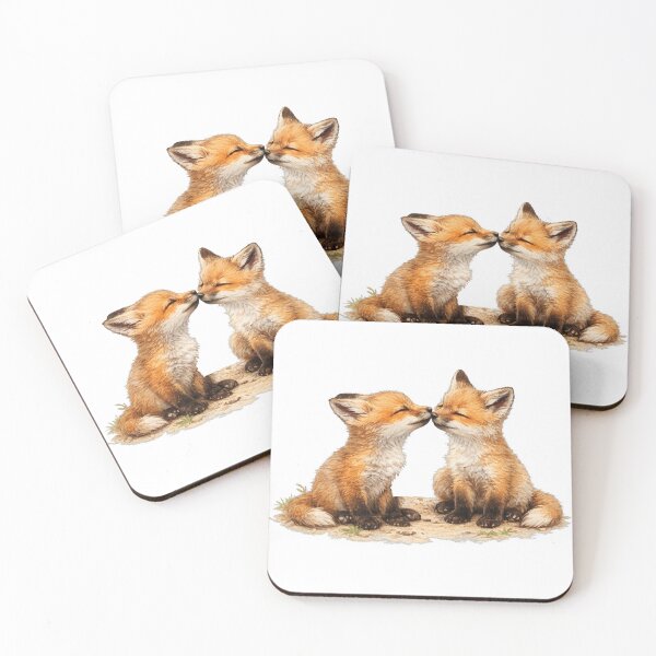 Item preview, Adorable Fluffy Fox Couple. designed and sold by XenialitySIA.