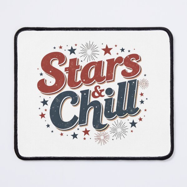 Item preview, Stars & Chill – Retro 4th of July Patriotic Typography Design designed and sold by relso.