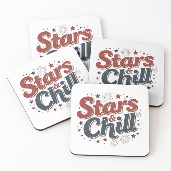 Item preview, Stars & Chill – Retro 4th of July Patriotic Typography Design designed and sold by relso.