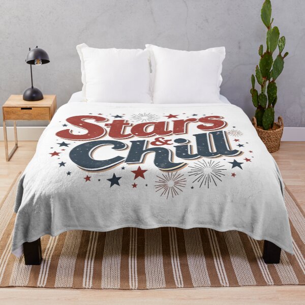 Item preview, Stars & Chill – Retro 4th of July Patriotic Typography Design designed and sold by relso.
