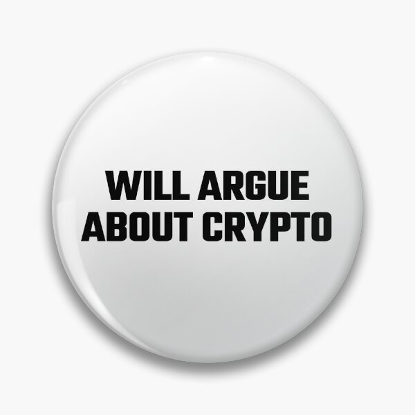 Artikelvorschau, Wird über Krypto streiten - Black Text entworfen und verkauft von Fight The Shirts.
