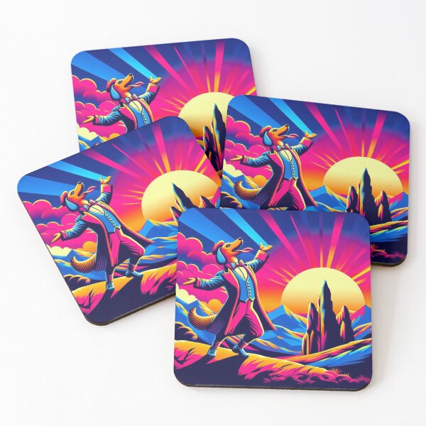 Item preview, Neon Showman Dog – Surreal Pop Art Design designed and sold by Dogandesighn.