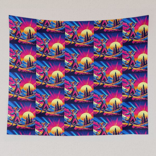 Item preview, Neon Showman Dog – Surreal Pop Art Design designed and sold by Dogandesighn.