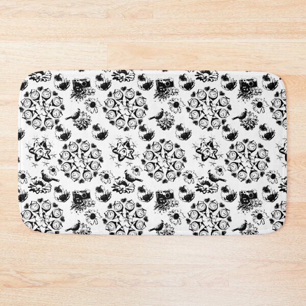 Item preview, Floral Travel Snapshots Black on White designed and sold by Digitalmyth's Designs.