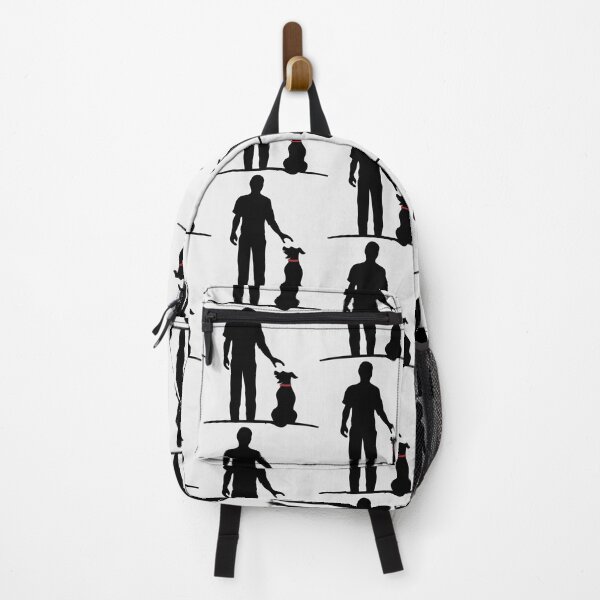 Item preview, Minimalist Human and Dog Companion Silhouette designed and sold by endi318.