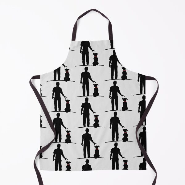 Item preview, Minimalist Human and Dog Companion Silhouette designed and sold by endi318.