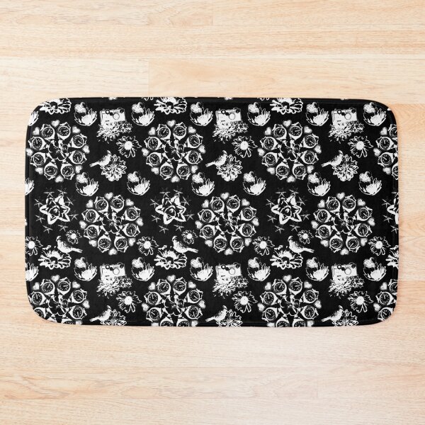 Item preview, Floral Travel Snapshots White on Black designed and sold by Digitalmyth's Designs.