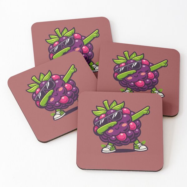 Item preview, Cool Dabbing Raspberry Fruit Cartoon designed and sold by FreshVibe Prints.