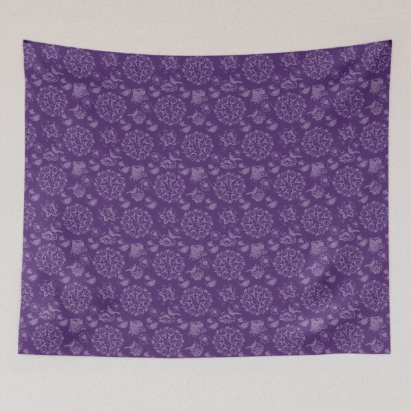 Item preview, Floral Travel Snapshots Light on Dark Purple designed and sold by Digitalmyth's Designs.