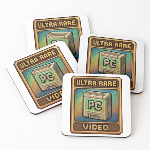 Item preview, Ultra rare pixel art PC video game badge with gold border designed and sold by Creative88Art.
