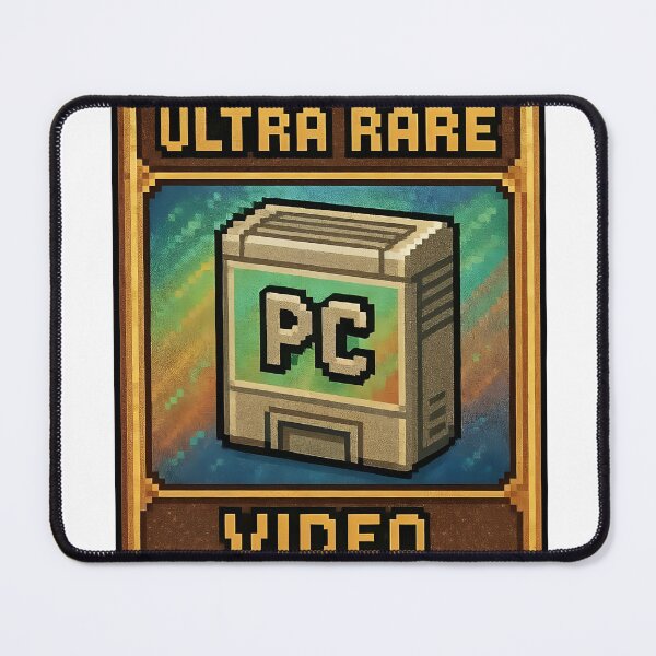 Item preview, Ultra rare pixel art PC video game badge with gold border designed and sold by Creative88Art.
