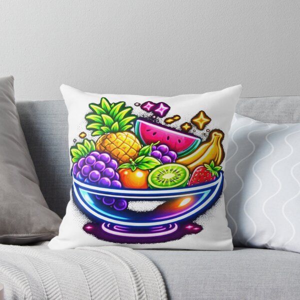Item preview, neon tropical fruit bowl designed and sold by hiperdinotees.