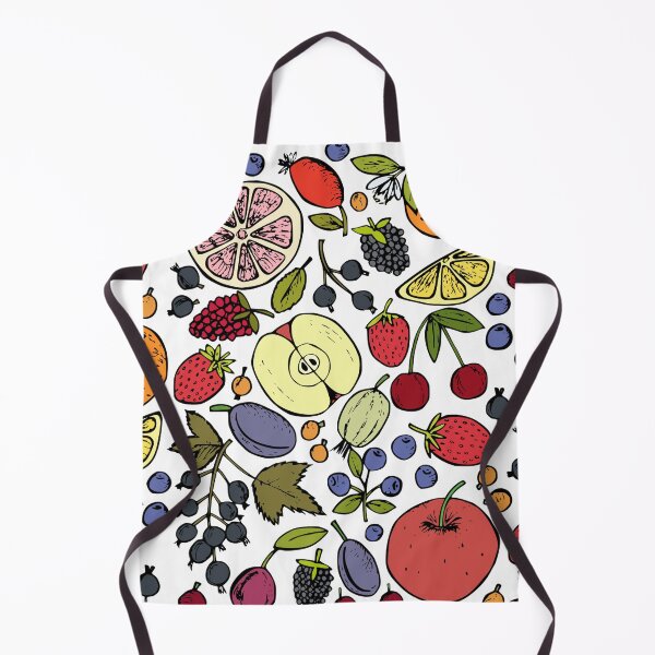 Item preview, Colorful Retro Fruits Spread on White designed and sold by AnimaliaStar.