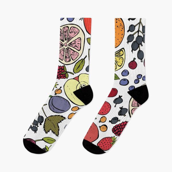 Item preview, Colorful Retro Fruits Spread on White designed and sold by AnimaliaStar.