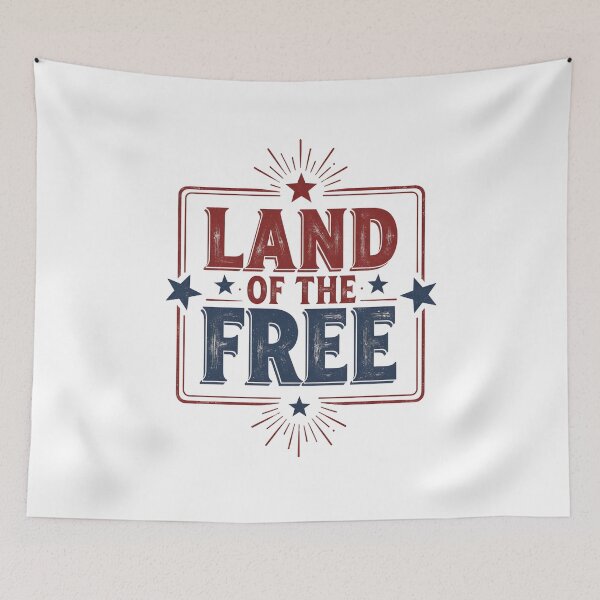 Item preview, Land of the Free – Vintage Patriotic 4th of July Graphic designed and sold by relso.