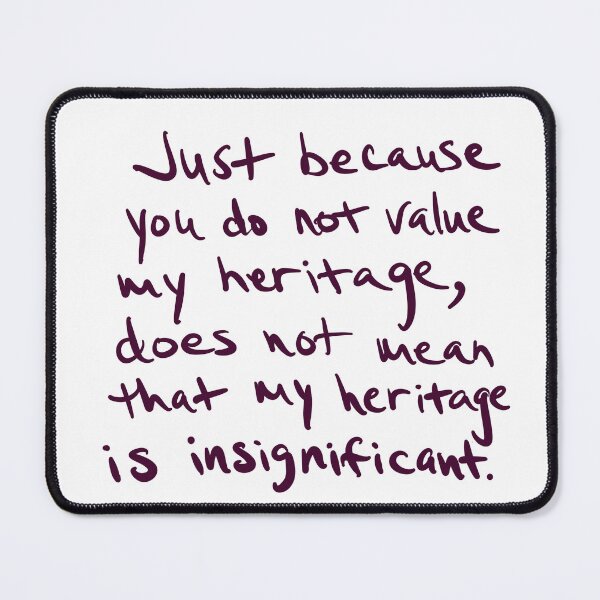 Item preview, Everyone’s heritage is valuable! designed and sold by abeink.