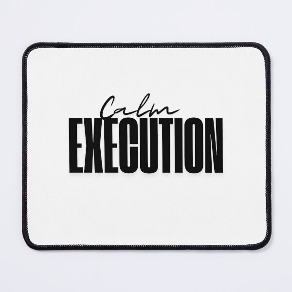 Item preview, Calm Execution – Trading Mindset Minimalist Typography Design designed and sold by AXIS-EQUILIBRIO.