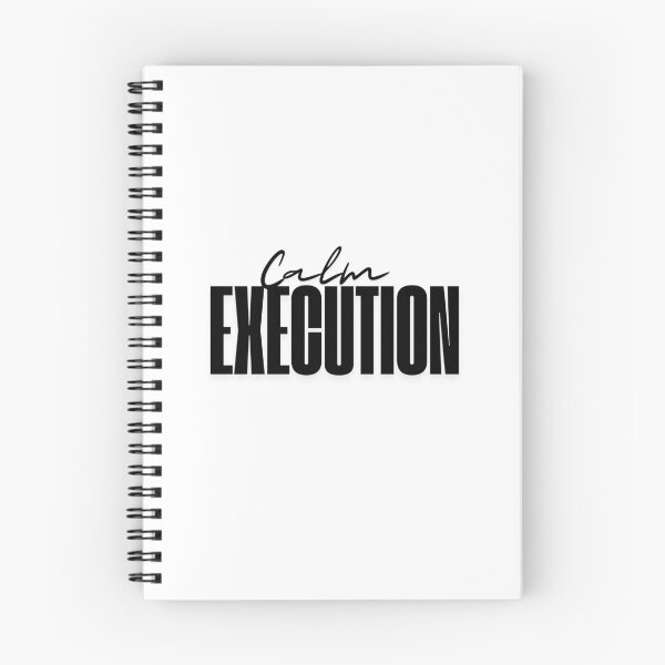 Item preview, Calm Execution – Trading Mindset Minimalist Typography Design designed and sold by AXIS-EQUILIBRIO.